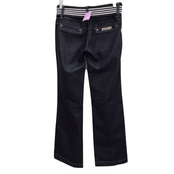 Dolce & Gabbana Dark Blue Wide Leg Jeans w/Belt - Picture 2 of 6